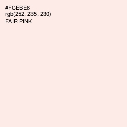 #FCEBE6 - Fair Pink Color Image
